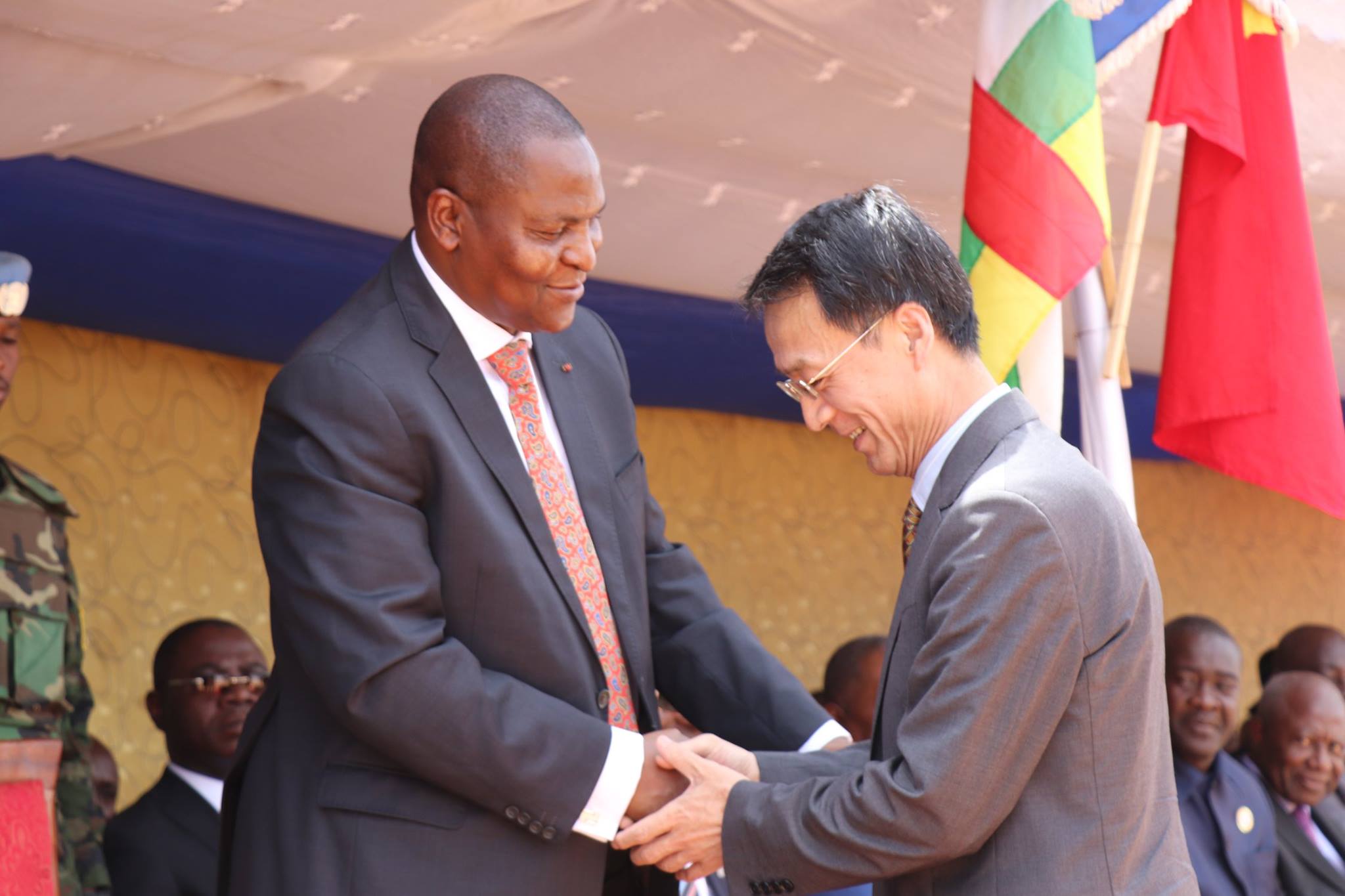 Inauguration du Pont Sapéké à Bangui