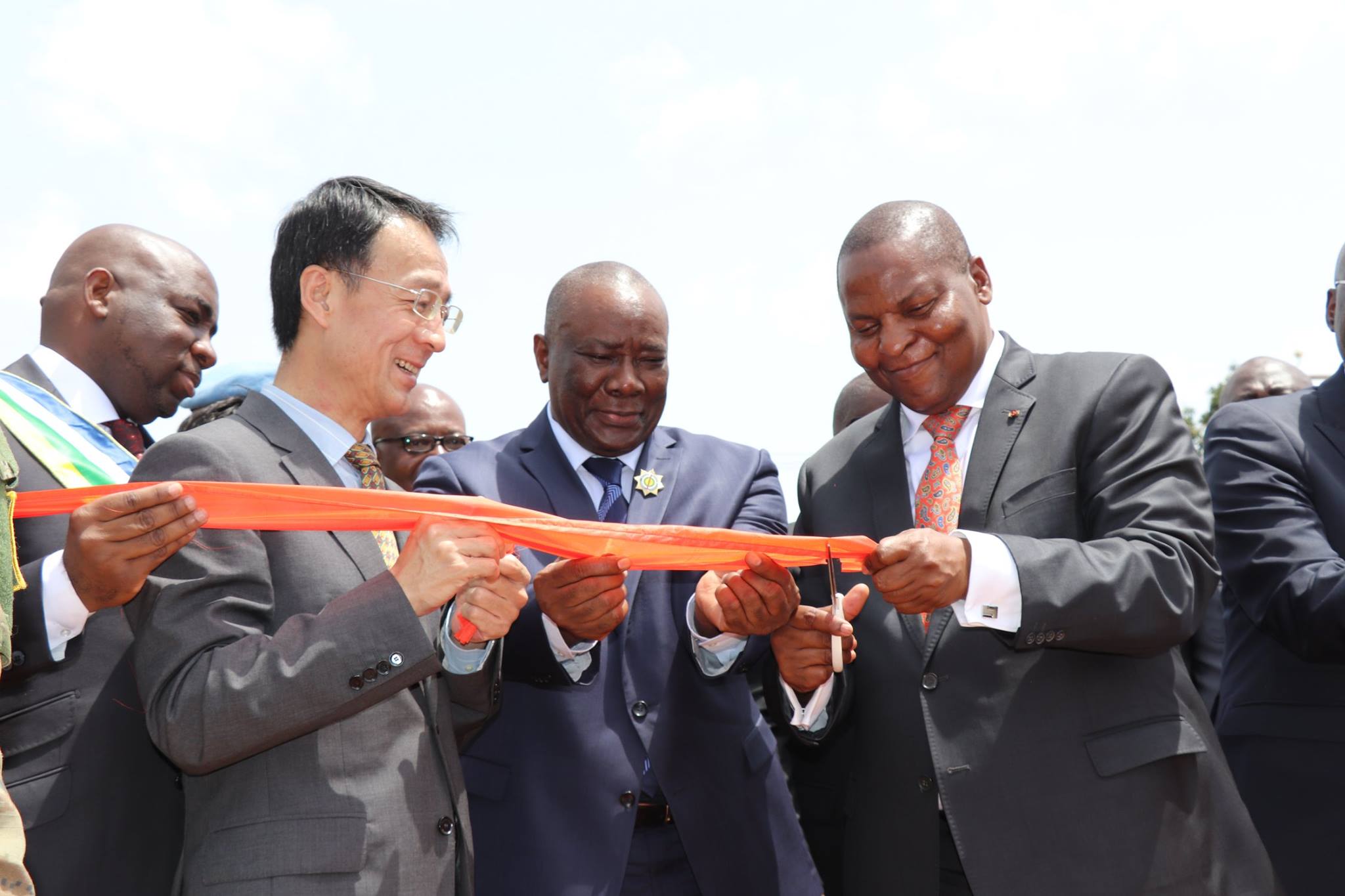 Inauguration du Pont Sapéké à Bangui