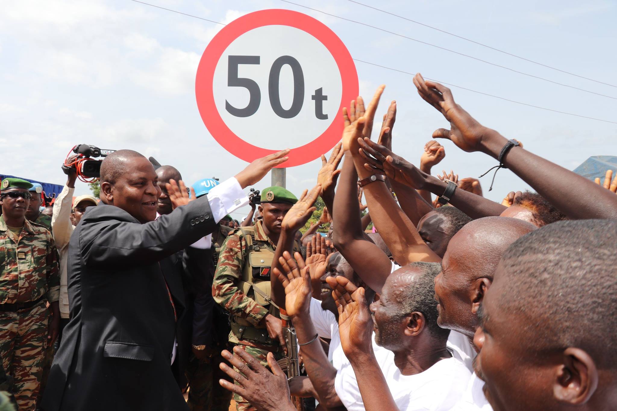 Inauguration du Pont Sapéké à Bangui