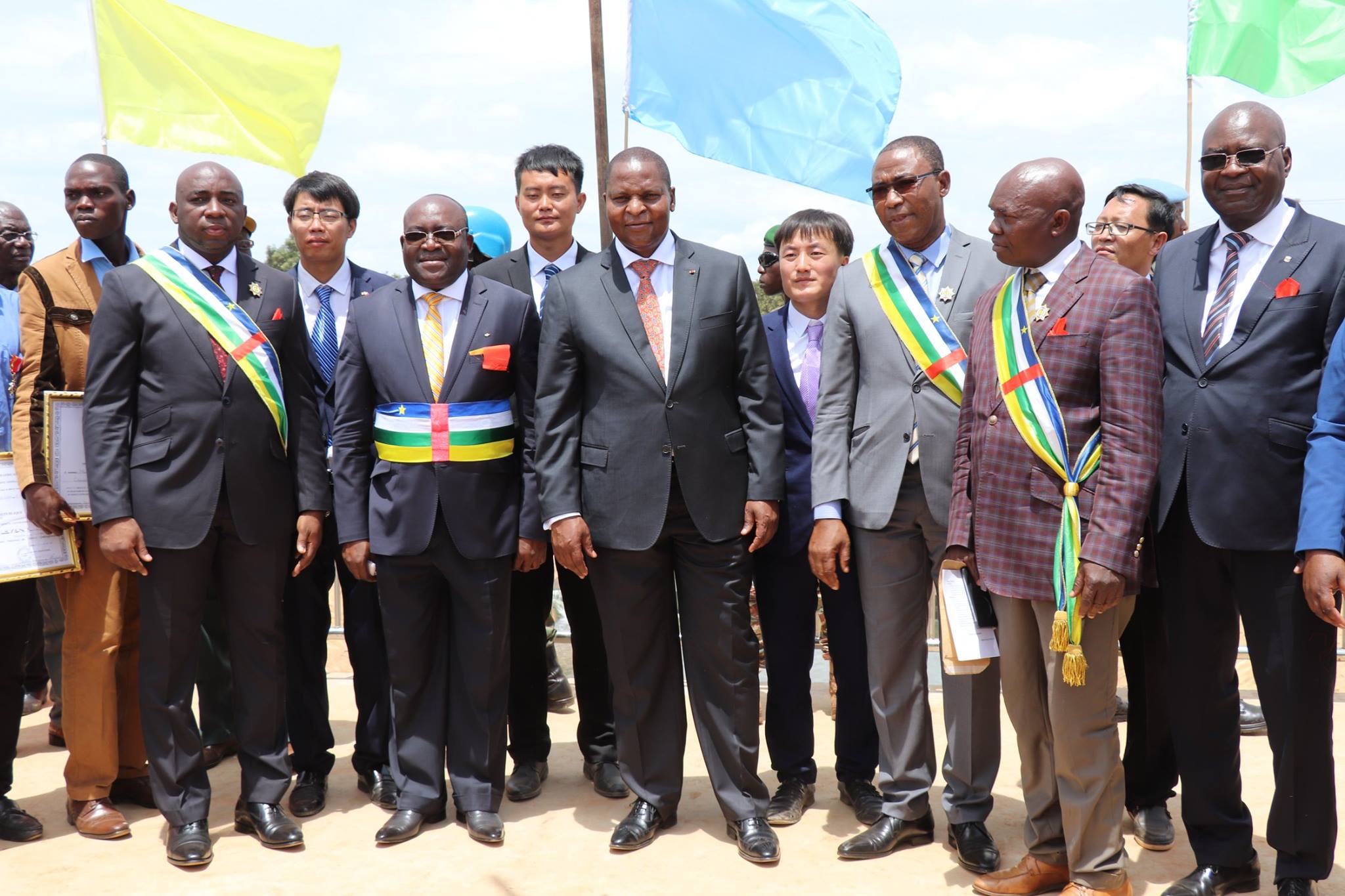 Inauguration du Pont Sapéké à Bangui