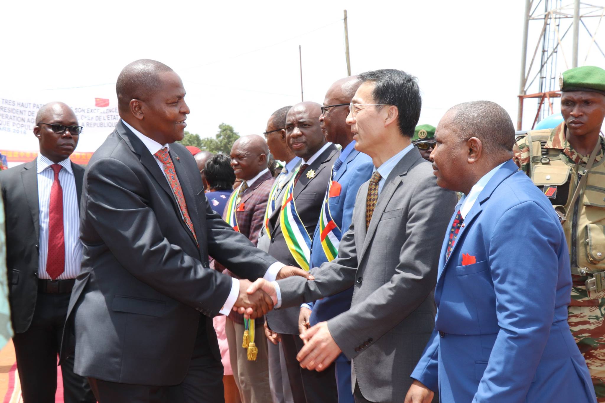 Inauguration du Pont Sapéké à Bangui